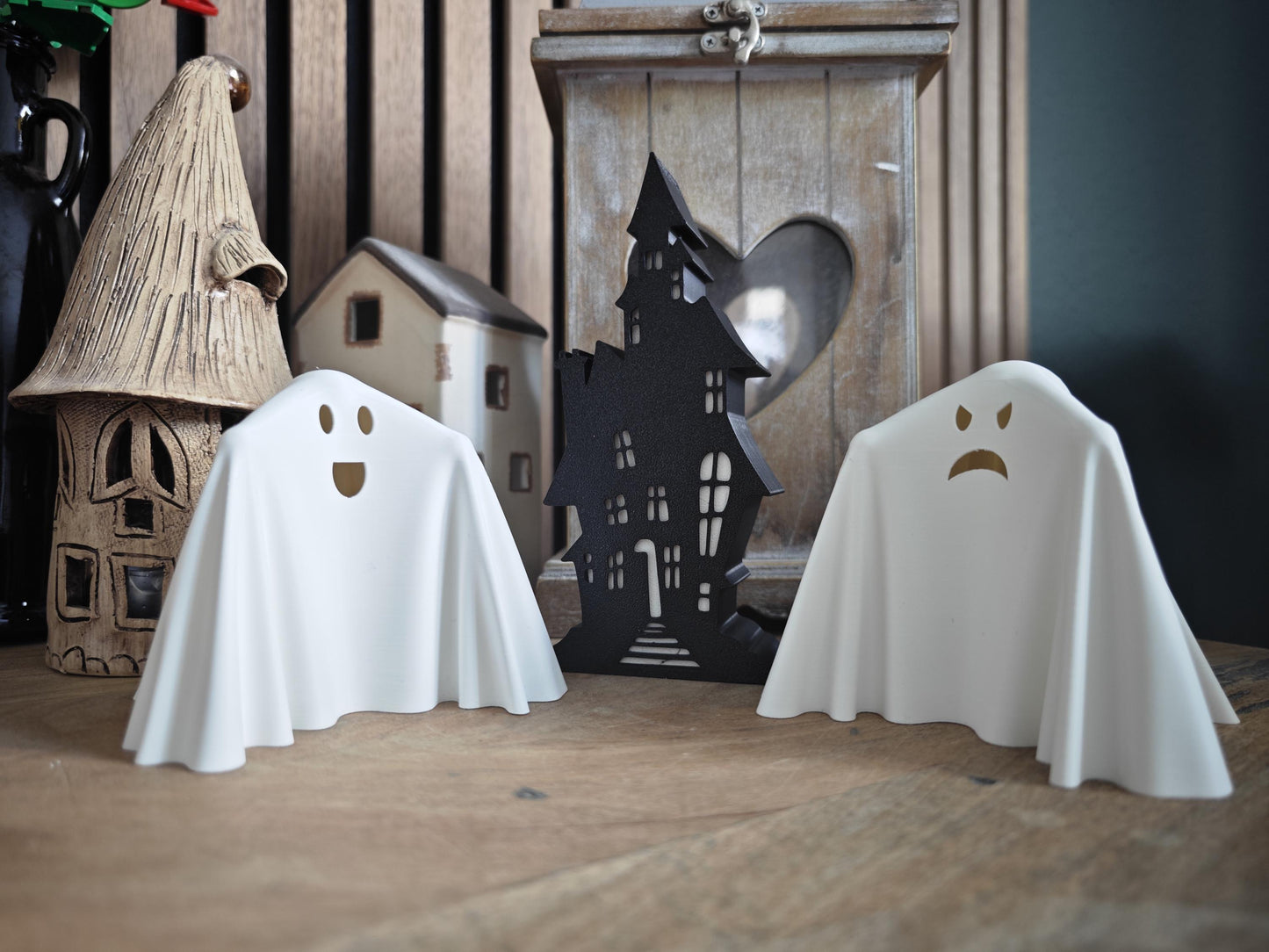 Halloween Spooky House - The Haunted House - LED Licht - Spukhaus - Teelicht – Dekoration – 3D Druck - layerprint