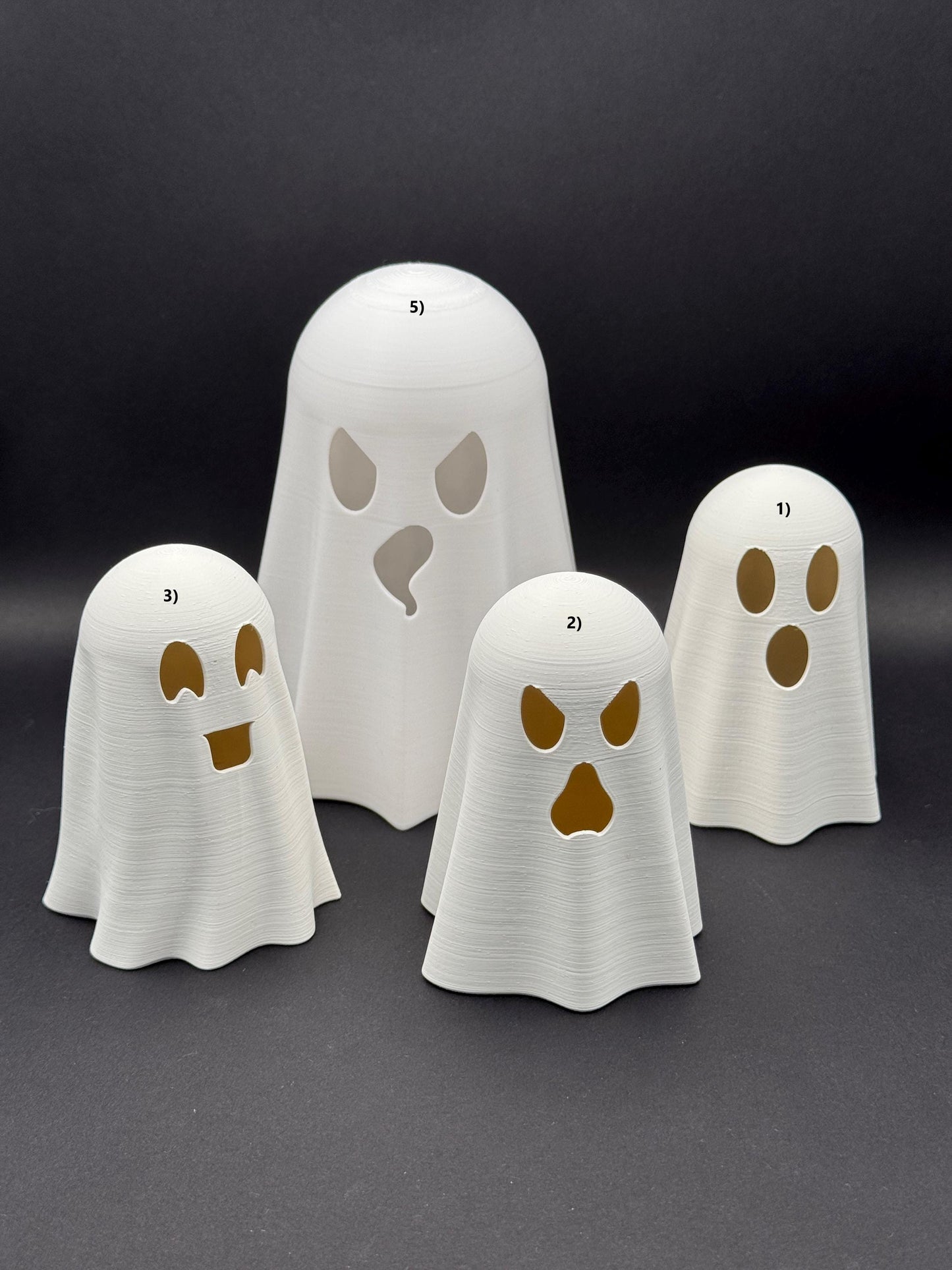 Halloween Laterne Glowing Ghost & Pumpkin – Deko Kürbis - Halloween – LED Geist - Dekoration – 3D Druck – Halloween Dekoration - layerprint