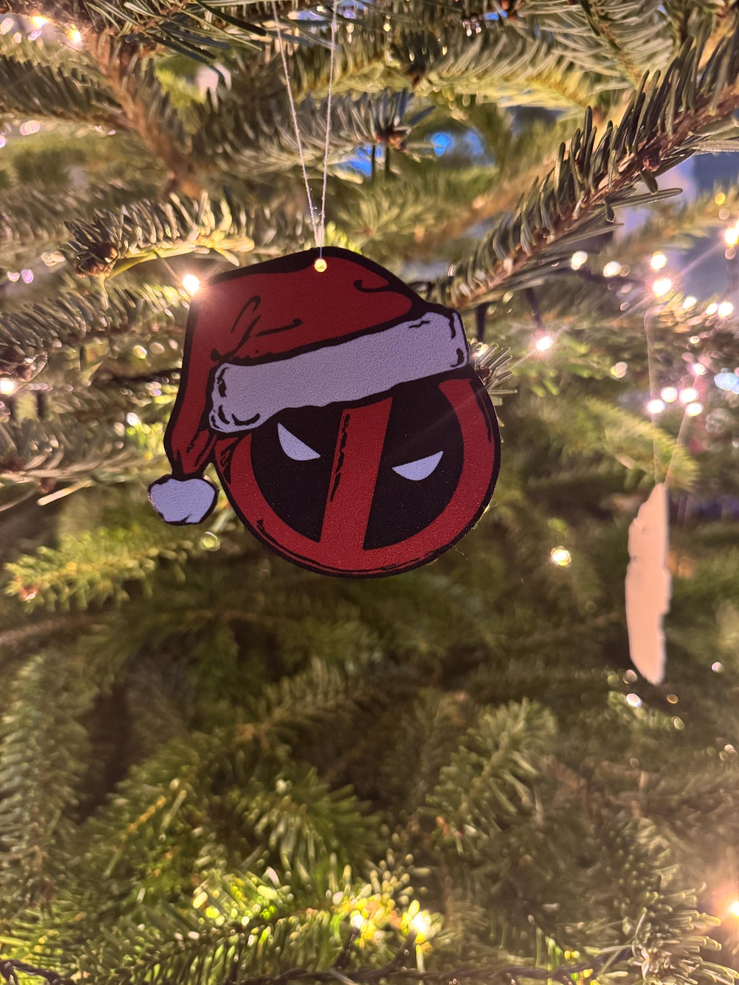 Weihnachtsdeko - Deadpool - Grinch - Christbaum - Ornamente - Anhänger - Christbaumschmuck - Weihnachtsbaumschmuck - layerprint
